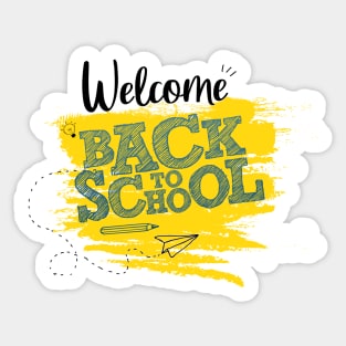 welcome back to school Sticker